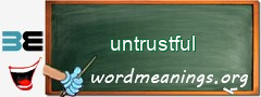 WordMeaning blackboard for untrustful
